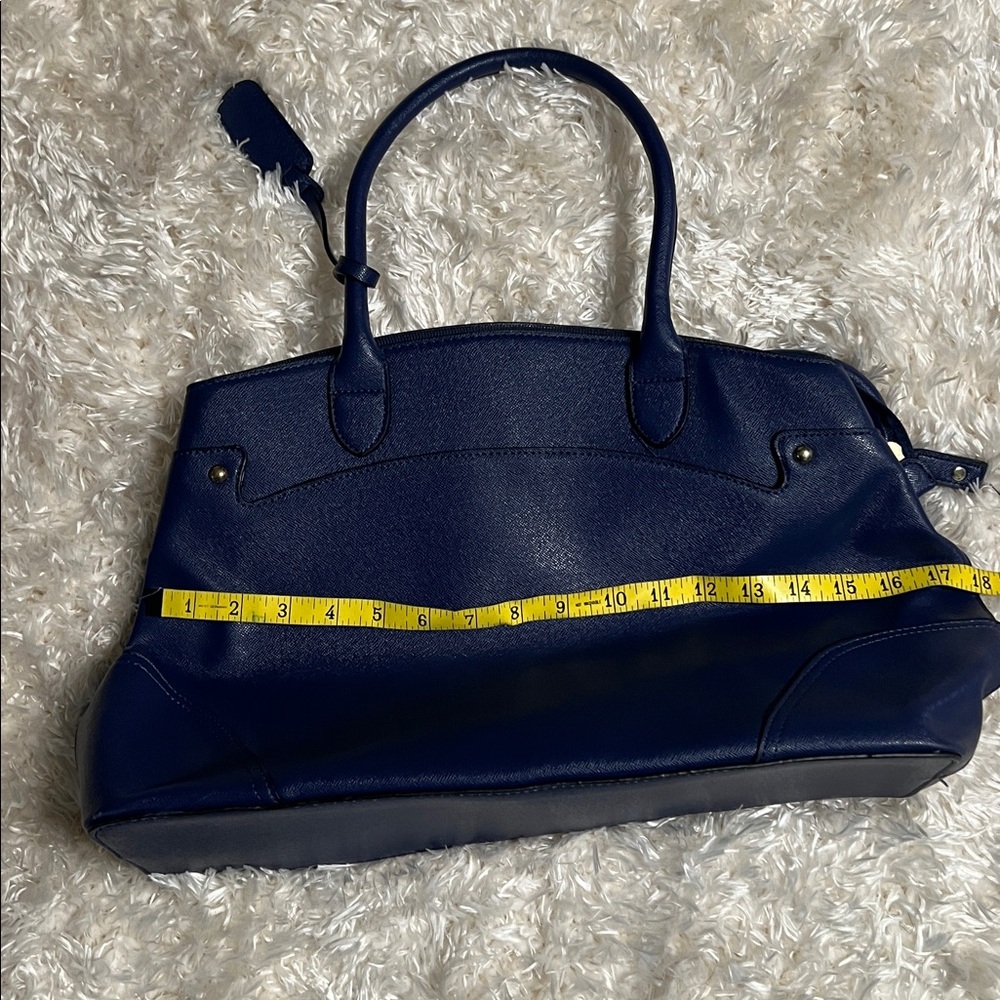 London Fog Deep Navy Structured Tote - Picture 4 of 9